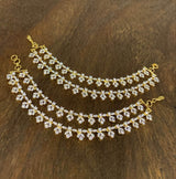 AD Stones Ear Chains - Nakshatra Jewels