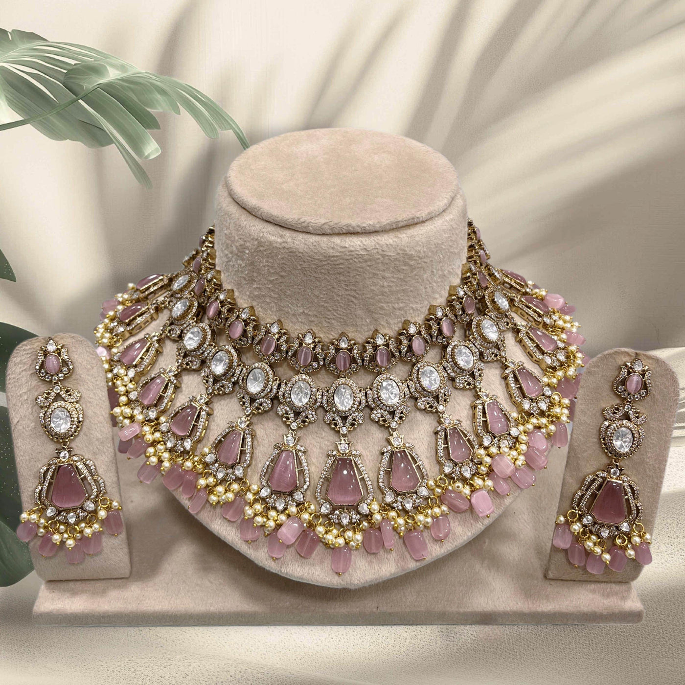 Victorian Polish with AD Stones Bridal Choker