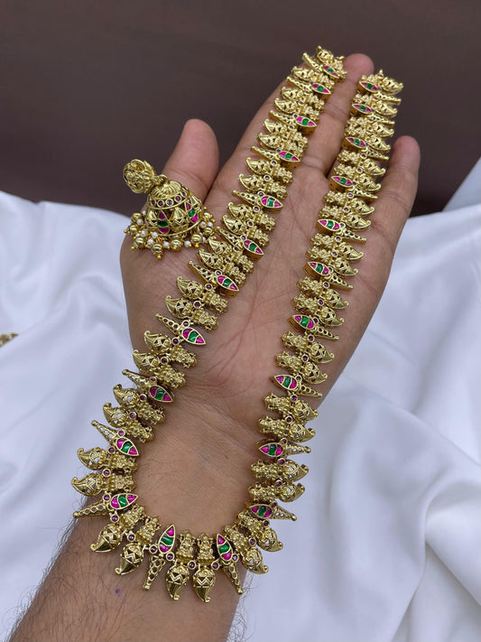 Nakshi Work with Kundan Stones Bridal Haram