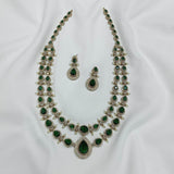 Victorian Polish with AD Stones Haram - Nakshatra Jewels
