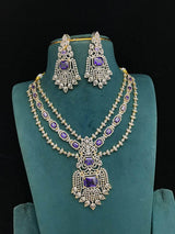 American Diamond Stone Bridal Layer Haram - Nakshatra Jewels