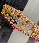 Victorian Polish AD Stones Bridal Hip Belt - Nakshatra Jewels
