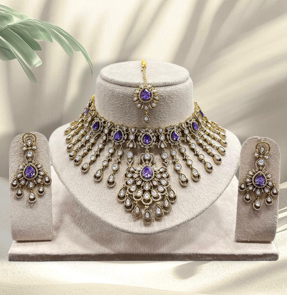 Moissanite Stones Bridal Necklace