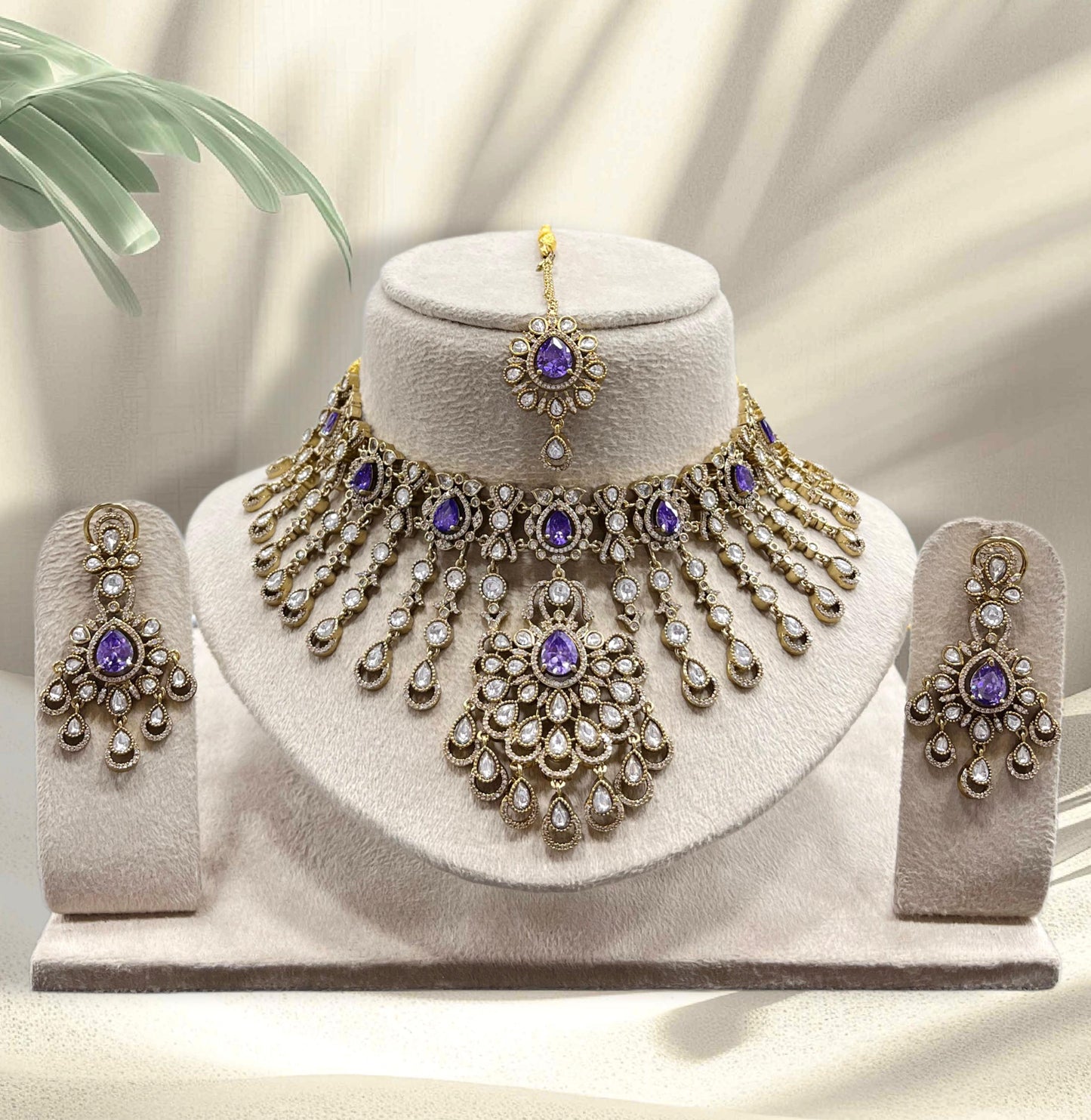 Moissanite Stones Bridal Necklace
