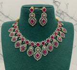 American Diamond Stones Bridal Necklace