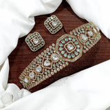 Victorian Polish AD Stones Choker - Nakshatra Jewels