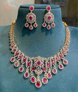 American Diamond Stones Necklace - Nakshatra Jewels