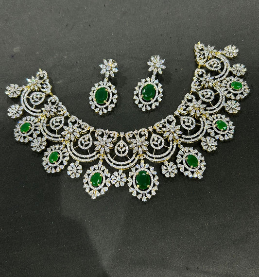 American Diamond Stones Bridal Neck Set