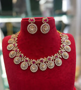 American Diamond Stones Bridal Necklace