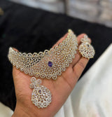 American Diamond Stones Bridal Choker