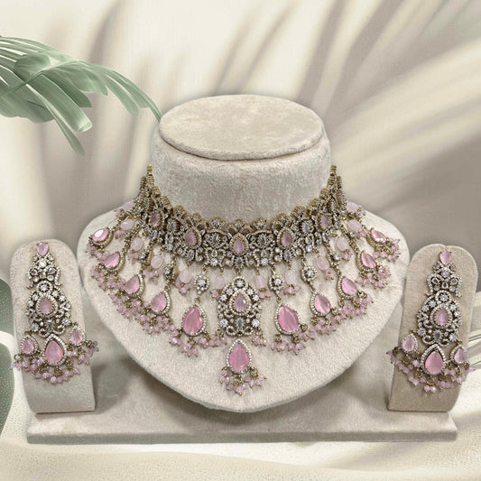 Victorian Polish with AD Stones Bridal Choker