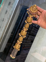 Hair Accessories (Premium Matt with Kempu Stones) - Nakshatra Jewels