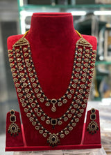 Victorian Polish AD Stones Bridal Layer Haram