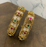 Kundan Stone Bangles (Openable)