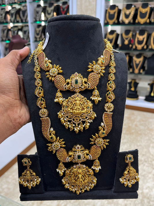 Nakshi Work with AD Stones Bridal Combo