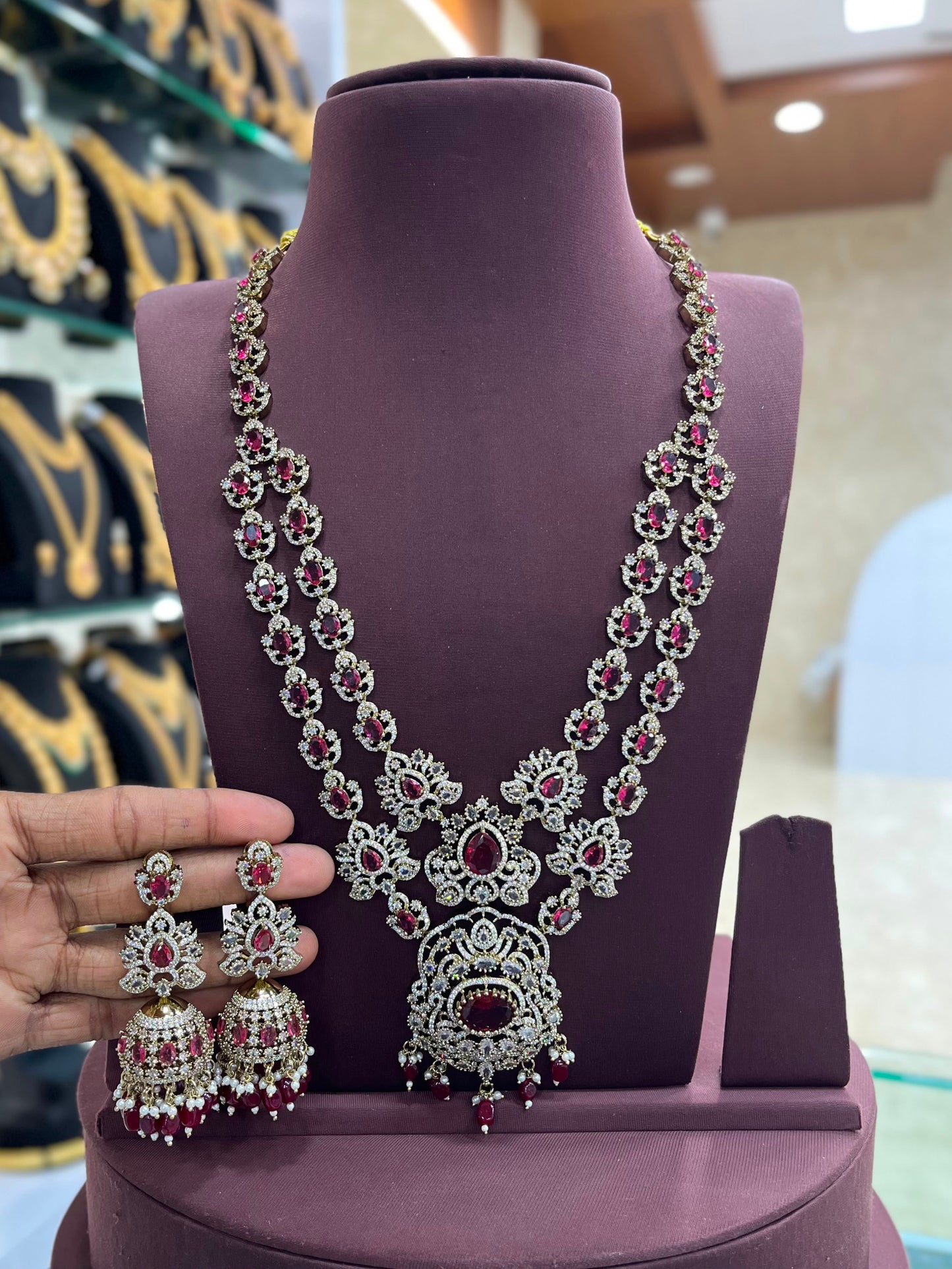 Victorian Polish with AD Stones Layer Haram