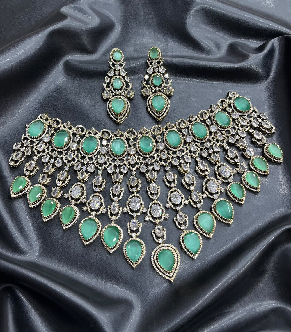 Victorian Polish with AD Stones Bridal Choker