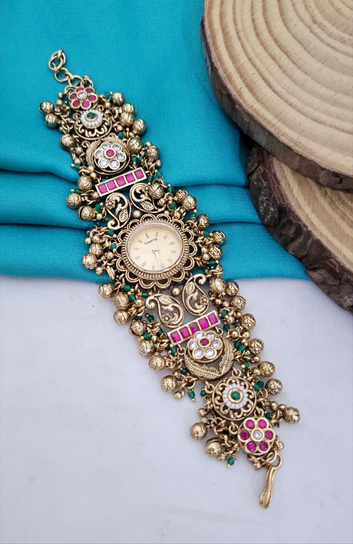 Premium Imitation Jewelry with Kundan Stone Antique Watches