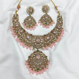Victorian Polish with AD Stones Bridal Necklace - Nakshatra Jewels
