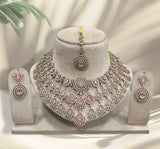 Victorian Polish with AD Stones Necklace