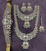 Victorian Polish AD Stones Bridal Set - Nakshatra Jewels