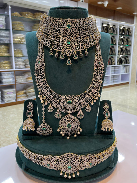 American Diamond Stones Bridal Combo