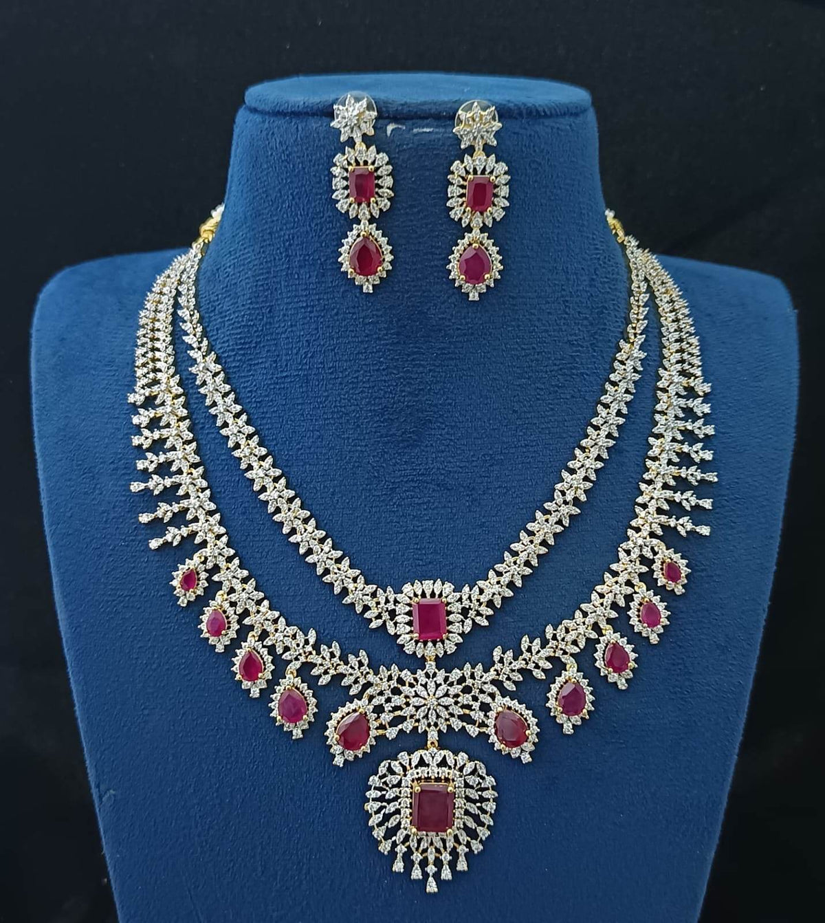 American Diamond Stone Necklace