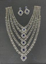 American Diamond Stones Bridal 5 Layer Haram - Nakshatra Jewels