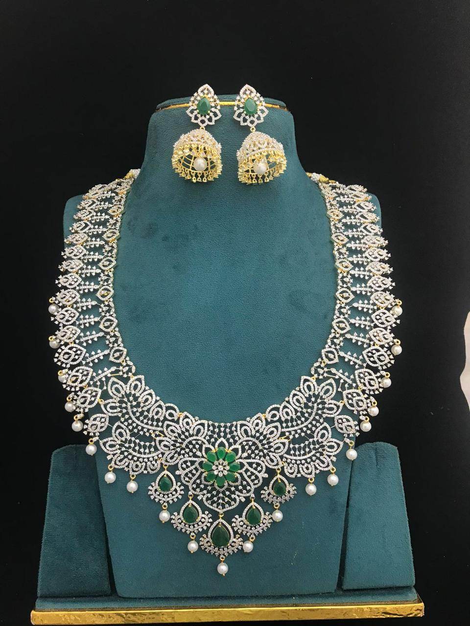American Diamond Stones Bridal Haram