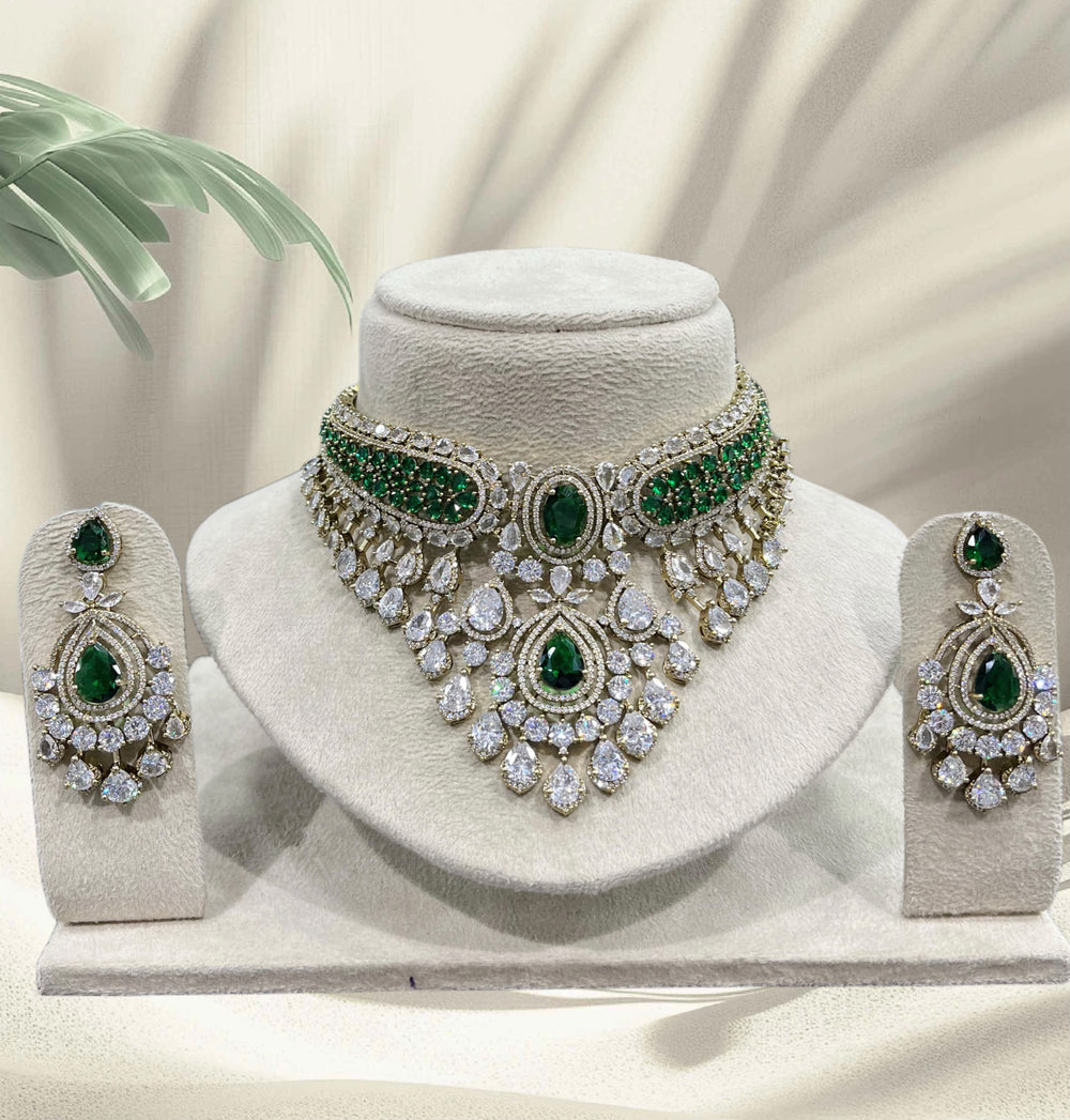 Victorian Polish with AD Stones Bridal Choker