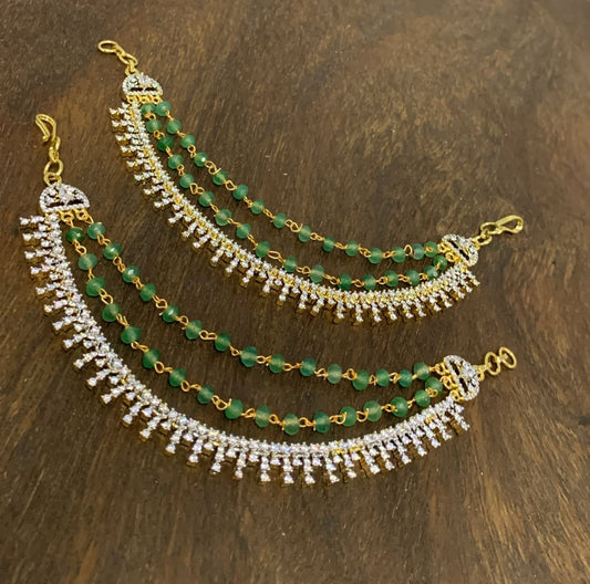 Premium Matt with ADStones Ear Chains