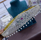 American Diamond Stones Bridal Hip Belt - Nakshatra Jewels