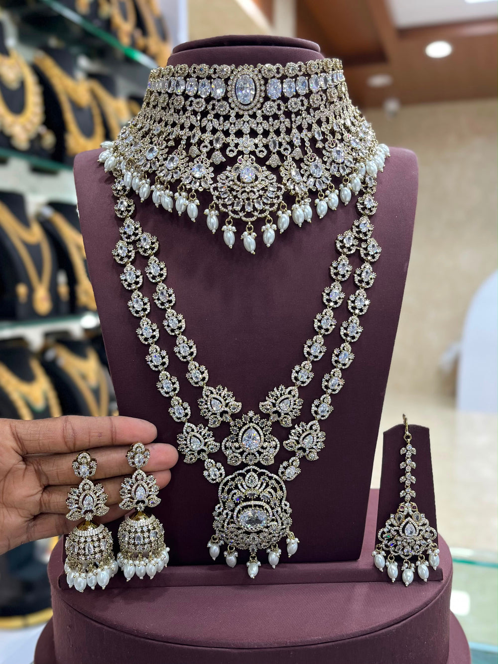 Victorian Polish with AD Stones Bridal Combo