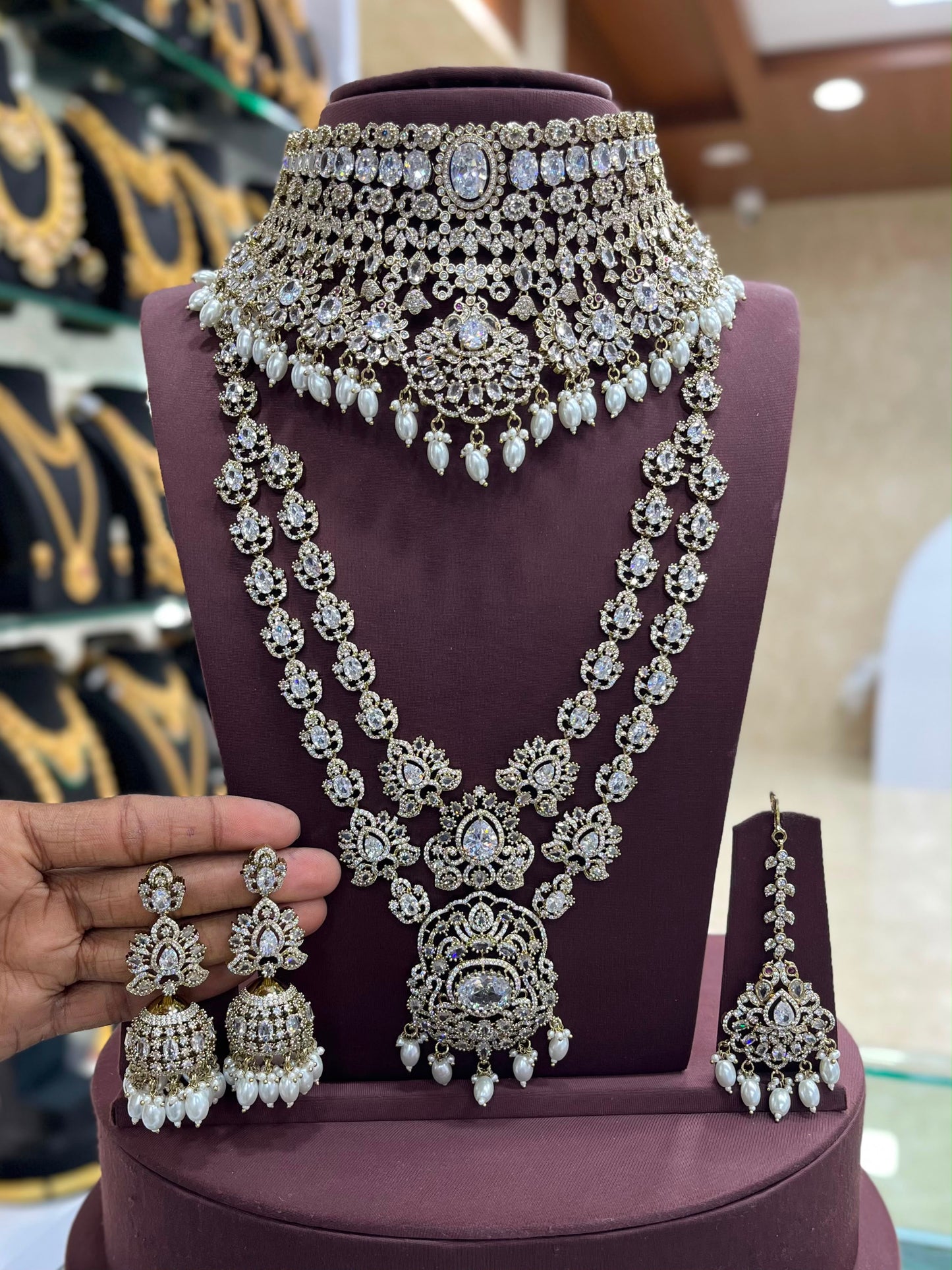 Victorian Polish with AD Stones Bridal Combo