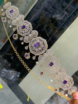 American Diamond Stones Bridal Hip Chain - Nakshatra Jewels