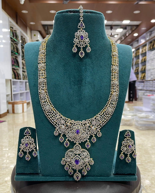 American Diamond Stones Bridal Haram