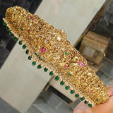 Nakshi Work with Kundan Stones Bridal Hip Belt - Nakshatra Jewels