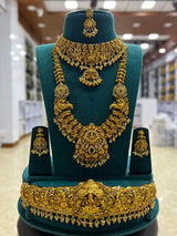 Nakshi Work with AD Stones Bridal Combo