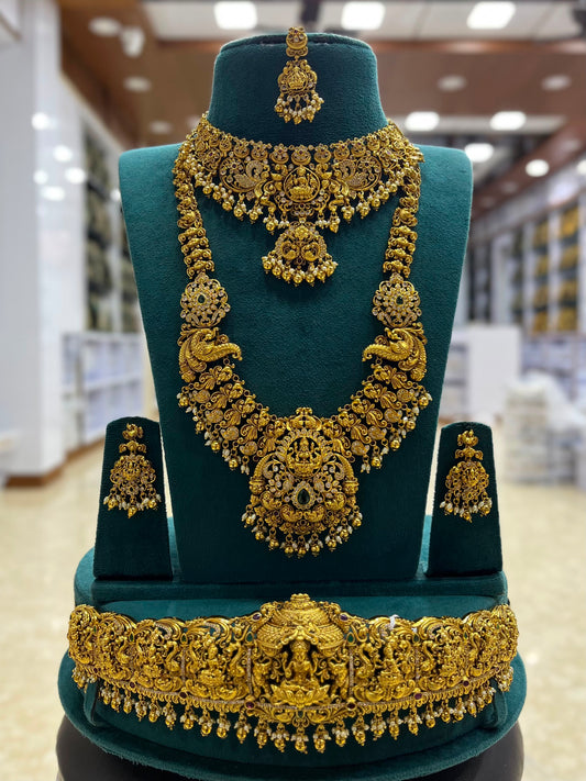 Nakshi Work with AD Stones Bridal Combo