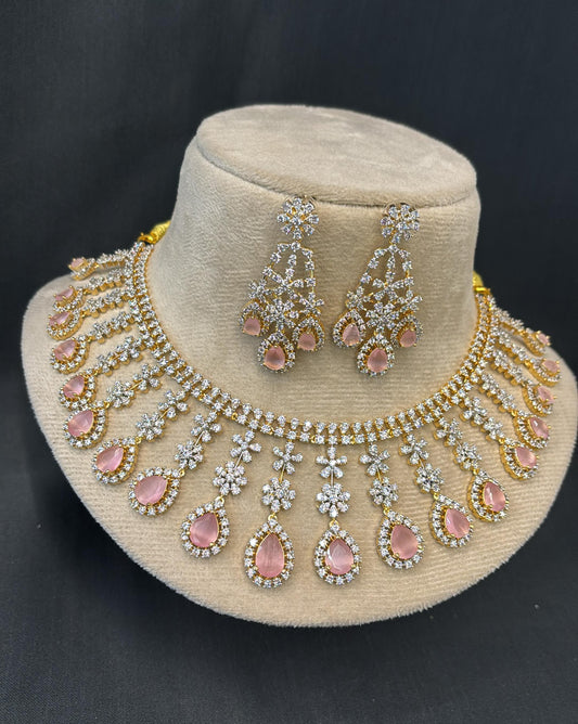 American Diamond Stones Bridal Neck set