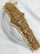 Nakshi Work with AD Stones Bridal Hip Belt - Nakshatra Jewels