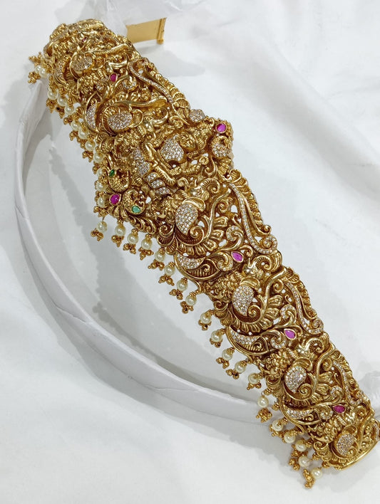 Nakshi Work with AD Stones Bridal Hip Belt