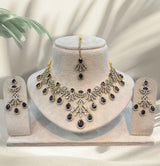 Victorian Polish AD Stones Necklace