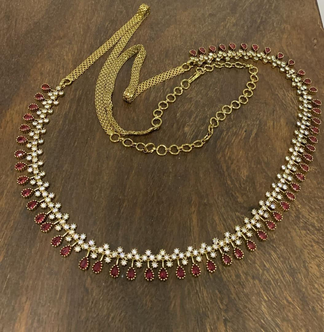 AD Stones Bridal Hip Chain