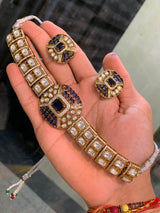 Moissanite & AD Stones Choker - Nakshatra Jewels