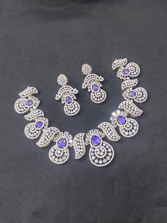 American Diamond Stones Necklace