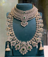 American Diamond Stones Bridal Combo Set - Nakshatra Jewels
