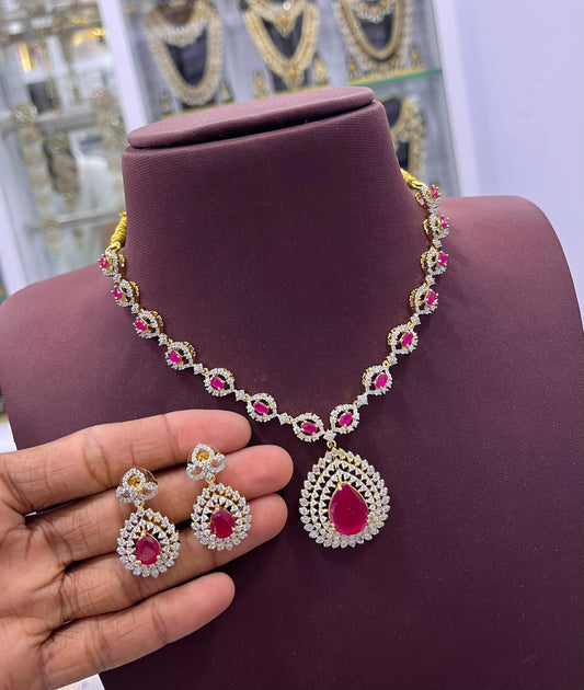 AD Stones Necklace
