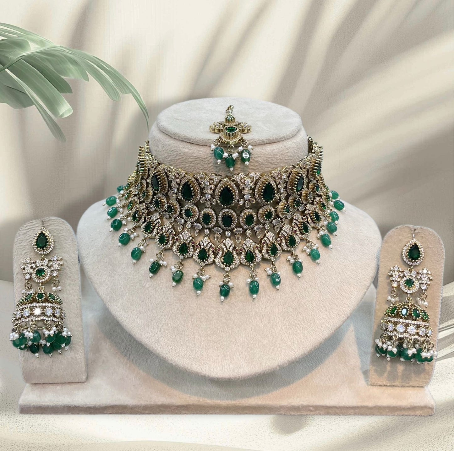 Victorian Polish with AD Stones Bridal Choker