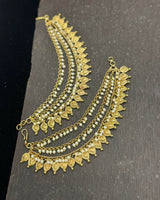 Premium Matt with Kempu Stones Ear Chains - Nakshatra Jewels